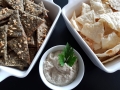 Crackers mit baba ghanoush